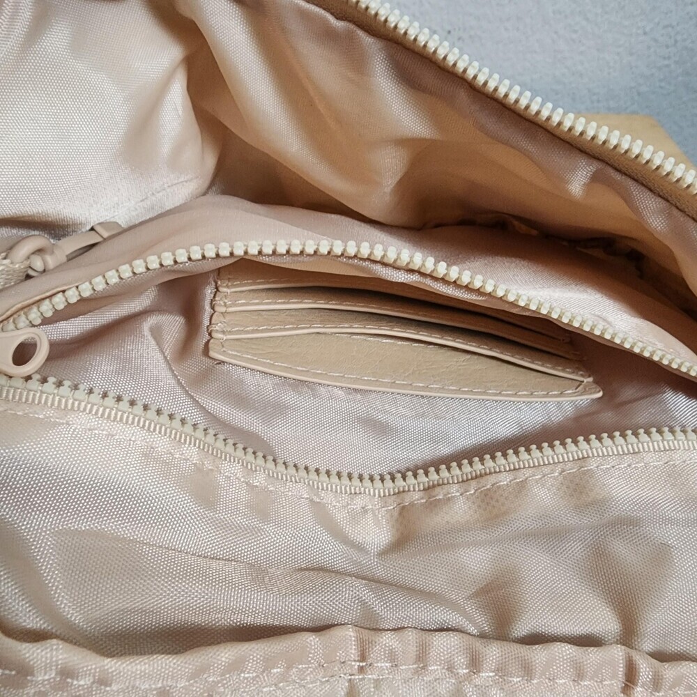 BEIS The Pack Nylon Belt Bag Womens Medium Beige Nylon Crossbody Travel - Picture 8 of 15